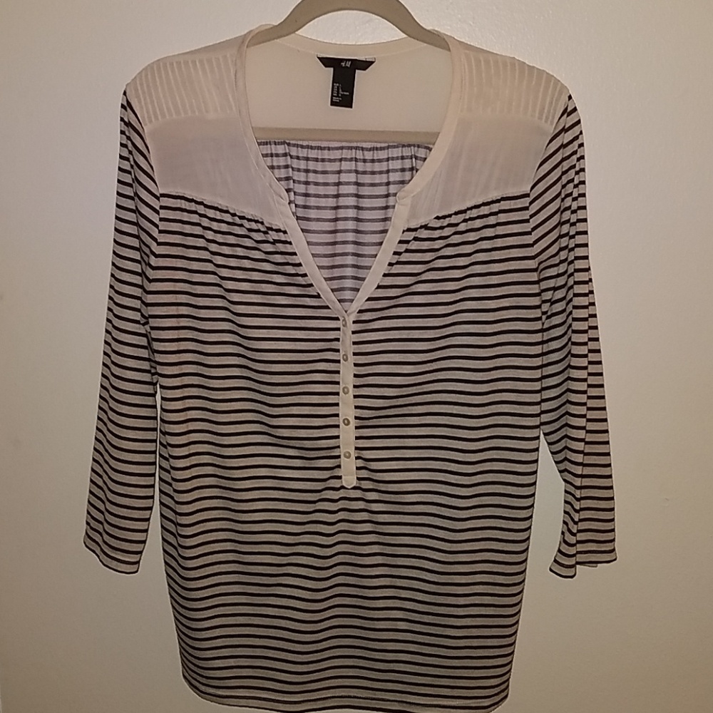 H&M striped blouse